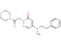 5-[methyl(2-phenylethyl)amino]-2-(2-oxo-2-thiomorpholin-4-ylethyl)pyridazin-3(2H)-one