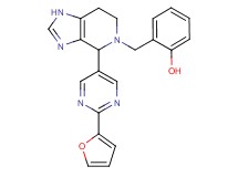 2-({4-[2-(2-furyl)pyrimidin-5-yl]-1,4,6,7-tetrahydro-5H-imidazo[4,5-c]pyridin-5-yl}methyl)phenol