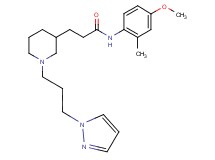N-(4-methoxy-2-methylphenyl)-3-{1-[3-(1H-pyrazol-1-yl)propyl]-3-piperidinyl}propanamide