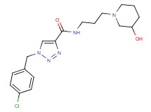 1-(4-chlorobenzyl)-N-[3-(3-hydroxy-1-piperidinyl)propyl]-1H-1,2,3-triazole-4-carboxamide