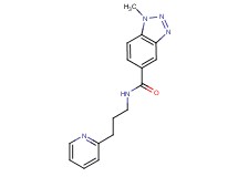 1-methyl-N-[3-(2-pyridinyl)propyl]-1H-1,2,3-benzotriazole-5-carboxamide trifluoroacetate