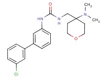 N-(3'-chlorobiphenyl-3-yl)-N'-{[4-(dimethylamino)tetrahydro-2H-pyran-4-yl]methyl}urea