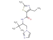 4-ethyl-N-[1-(1H-imidazol-1-ylmethyl)-2,2-dimethylpropyl]-2-methyl-1,3-thiazole-5-carboxamide
