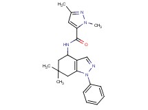 N-(6,6-dimethyl-1-phenyl-4,5,6,7-tetrahydro-1H-indazol-4-yl)-1,3-dimethyl-1H-pyrazole-5-carboxamide