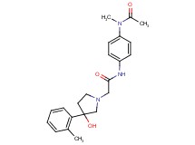 N-{4-[acetyl(methyl)amino]phenyl}-2-[3-hydroxy-3-(2-methylphenyl)pyrrolidin-1-yl]acetamide