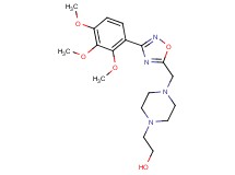 2-(4-{[3-(2,3,4-trimethoxyphenyl)-1,2,4-oxadiazol-5-yl]methyl}-1-piperazinyl)ethanol