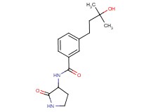 3-(3-hydroxy-3-methylbutyl)-N-(2-oxo-3-pyrrolidinyl)benzamide