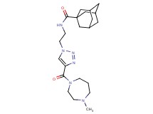 N-(2-{4-[(4-methyl-1,4-diazepan-1-yl)carbonyl]-1H-1,2,3-triazol-1-yl}ethyl)-1-adamantanecarboxamide