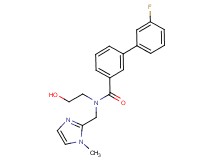 3'-fluoro-N-(2-hydroxyethyl)-N-[(1-methyl-1H-imidazol-2-yl)methyl]biphenyl-3-carboxamide
