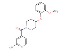 4-{[4-(2-methoxyphenoxy)-1-piperidinyl]carbonyl}-2-pyridinamine