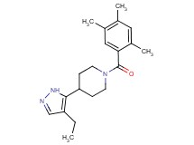 4-(4-ethyl-1H-pyrazol-5-yl)-1-(2,4,5-trimethylbenzoyl)piperidine