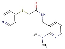 N-{[2-(dimethylamino)-3-pyridinyl]methyl}-2-(4-pyridinylthio)acetamide