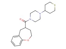 1-(2,3,4,5-tetrahydro-1-benzoxepin-4-ylcarbonyl)-4-(tetrahydro-2H-thiopyran-4-yl)piperazine