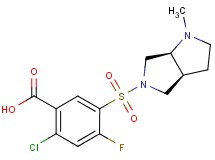 2-chloro-4-fluoro-5-{[(3aS,6aS)-1-methylhexahydropyrrolo[3,4-b]pyrrol-5(1H)-yl]sulfonyl}benzoic acid
