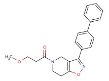 3-(4-biphenylyl)-5-(3-methoxypropanoyl)-4,5,6,7-tetrahydroisoxazolo[4,5-c]pyridine
