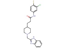 3-[1-(1H-benzimidazol-2-ylmethyl)-4-piperidinyl]-N-(3-chloro-4-fluorophenyl)propanamide