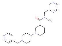N-methyl-N-(pyrazin-2-ylmethyl)-1'-(pyridin-4-ylmethyl)-1,4'-bipiperidine-3-carboxamide