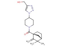 [1-(1-{[(1S*,4S*)-3,3-dimethyl-2-methylenebicyclo[2.2.1]hept-1-yl]carbonyl}-4-piperidinyl)-1H-1,2,3-triazol-4-yl]methanol