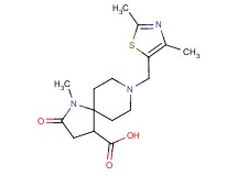 8-[(2,4-dimethyl-1,3-thiazol-5-yl)methyl]-1-methyl-2-oxo-1,8-diazaspiro[4.5]decane-4-carboxylic acid