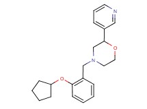 4-[2-(cyclopentyloxy)benzyl]-2-pyridin-3-ylmorpholine