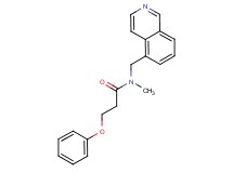 N-(5-isoquinolinylmethyl)-N-methyl-3-phenoxypropanamide