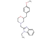 1-ethyl-2-{[2-(4-methoxybenzyl)-4-morpholinyl]methyl}-1H-benzimidazole