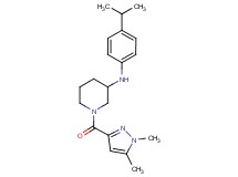 1-[(1,5-dimethyl-1H-pyrazol-3-yl)carbonyl]-N-(4-isopropylphenyl)-3-piperidinamine