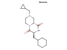 (3S,9aR)-3-(cyclohexylmethyl)-8-(cyclopropylmethyl)tetrahydro-2H-pyrazino[1,2-a]pyrazine-1,4(3H,6H)-dione