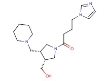 [(3R*,4R*)-1-[4-(1H-imidazol-1-yl)butanoyl]-4-(piperidin-1-ylmethyl)pyrrolidin-3-yl]methanol