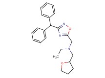 N-{[3-(diphenylmethyl)-1,2,4-oxadiazol-5-yl]methyl}-N-(tetrahydro-2-furanylmethyl)ethanamine