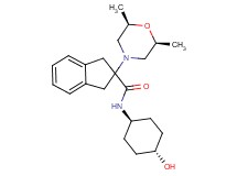 2-[(2R*,6S*)-2,6-dimethyl-4-morpholinyl]-N-(trans-4-hydroxycyclohexyl)-2-indanecarboxamide
