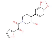 2-[(3S*,4S*)-4-(1,3-benzodioxol-5-yl)-3-hydroxypiperidin-1-yl]-1-(2-furyl)-2-oxoethanone