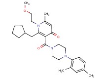2-(cyclopentylmethyl)-3-{[4-(2,4-dimethylphenyl)-1-piperazinyl]carbonyl}-1-(2-methoxyethyl)-6-methyl-4(1H)-pyridinone