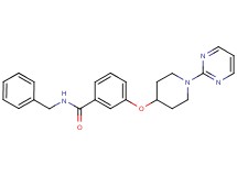 N-benzyl-3-[(1-pyrimidin-2-ylpiperidin-4-yl)oxy]benzamide