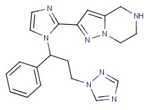 2-{1-[1-phenyl-3-(1H-1,2,4-triazol-1-yl)propyl]-1H-imidazol-2-yl}-4,5,6,7-tetrahydropyrazolo[1,5-a]pyrazine dihydrochloride