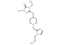 4-ethyl-2-methyl-5-({1-[(1-propyl-1H-imidazol-2-yl)methyl]piperidin-4-yl}methyl)-2,4-dihydro-3H-1,2,4-triazol-3-one