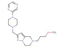 5-(3-methoxypropyl)-2-{[4-(2-pyrazinyl)-1-piperazinyl]methyl}-4,5,6,7-tetrahydropyrazolo[1,5-a]pyrazine