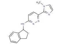 N-(2,3-dihydro-1H-inden-1-yl)-6-(1-methyl-1H-imidazol-2-yl)pyridazin-3-amine