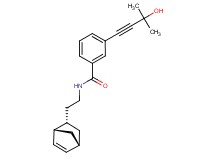 N-{2-[(1S*,2S*,4S*)-bicyclo[2.2.1]hept-5-en-2-yl]ethyl}-3-(3-hydroxy-3-methylbut-1-yn-1-yl)benzamide