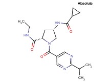 (4S)-4-[(cyclopropylcarbonyl)amino]-N-ethyl-1-[(2-isopropylpyrimidin-5-yl)carbonyl]-L-prolinamide