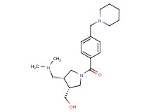 {(3R*,4R*)-4-[(dimethylamino)methyl]-1-[4-(piperidin-1-ylmethyl)benzoyl]pyrrolidin-3-yl}methanol
