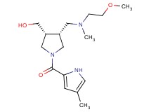{(3R*,4R*)-4-{[(2-methoxyethyl)(methyl)amino]methyl}-1-[(4-methyl-1H-pyrrol-2-yl)carbonyl]-3-pyrrolidinyl}methanol