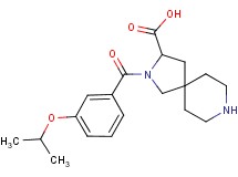 2-(3-isopropoxybenzoyl)-2,8-diazaspiro[4.5]decane-3-carboxylic acid