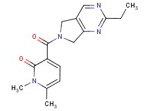 3-[(2-ethyl-5,7-dihydro-6H-pyrrolo[3,4-d]pyrimidin-6-yl)carbonyl]-1,6-dimethylpyridin-2(1H)-one