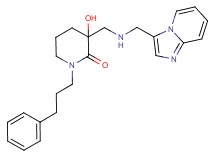 3-hydroxy-3-{[(imidazo[1,2-a]pyridin-3-ylmethyl)amino]methyl}-1-(3-phenylpropyl)piperidin-2-one