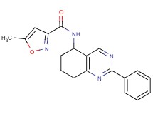 5-methyl-N-(2-phenyl-5,6,7,8-tetrahydro-5-quinazolinyl)-3-isoxazolecarboxamide