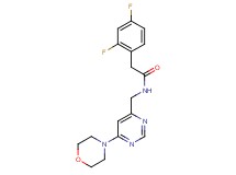 2-(2,4-difluorophenyl)-N-{[6-(4-morpholinyl)-4-pyrimidinyl]methyl}acetamide