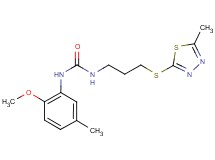 N-(2-methoxy-5-methylphenyl)-N'-{3-[(5-methyl-1,3,4-thiadiazol-2-yl)thio]propyl}urea