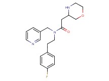 N-[2-(4-fluorophenyl)ethyl]-2-morpholin-3-yl-N-(pyridin-3-ylmethyl)acetamide