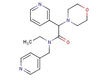 N-ethyl-2-(4-morpholinyl)-2-(3-pyridinyl)-N-(4-pyridinylmethyl)acetamide